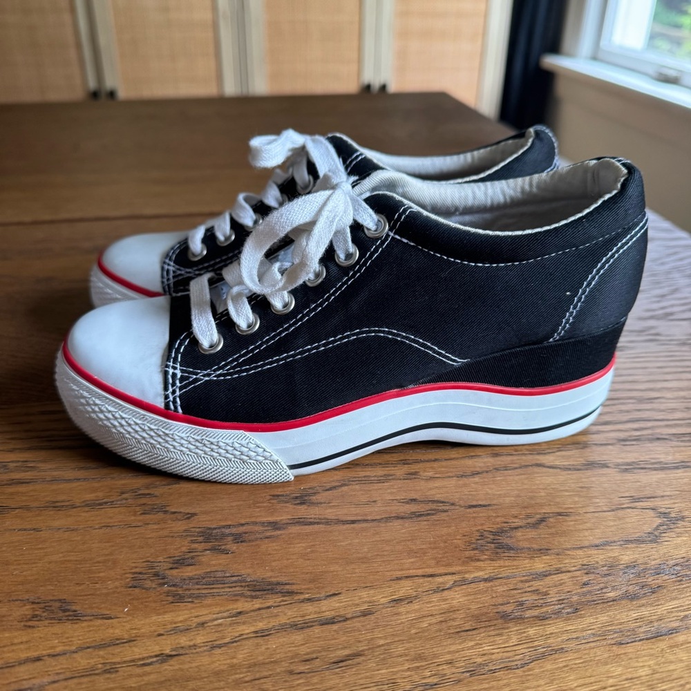 Y2K 00s Rare Wedge Sneakers City Sneaks Platform Shoes grunge‎ or preppy